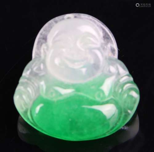 Chinese Jadeite Buddha Pendant