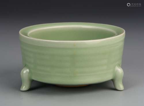 Chinese Longquan Celadon Tripod Censer