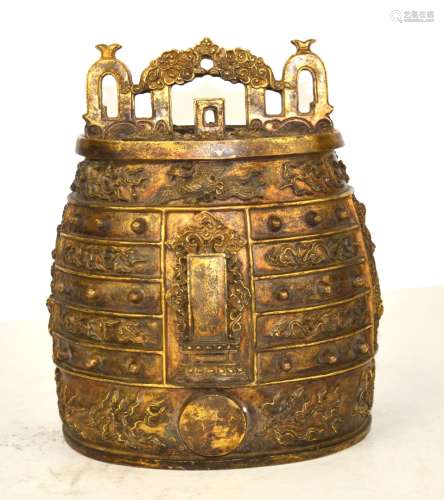 19/20th Cen. Chinese Bronze Ritual Bell