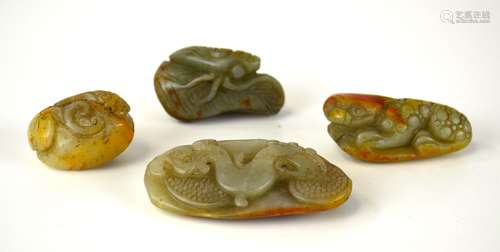 Four Chinese Jade Carvings