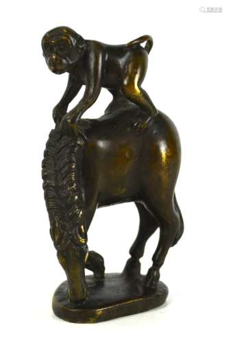 Chinese Bronze Sculpture Monkey/Horse