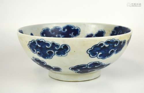 .Chinese Blue and White Bowl w Dragon