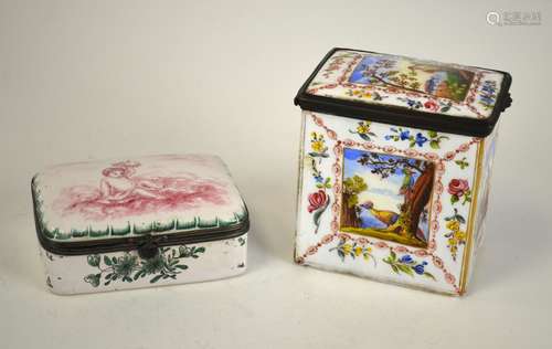 Two Decorated Small Boxes