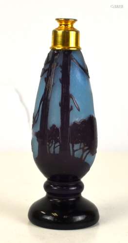 French Delatte Purple Art Glass Vase