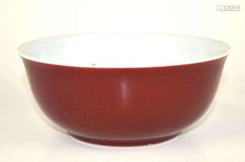 Chinese Red Glazed Bowl