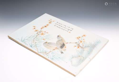 A Chinese Porcelain Plaque