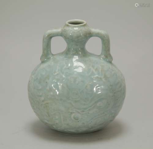 Qing Dynasty Chinese Celadon Porcelain Water Pot