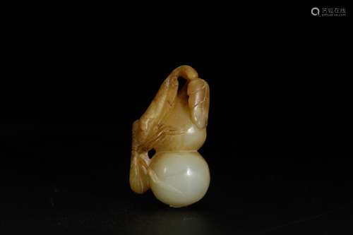 Ming Dynasty Chinese Jade Carved Gourd