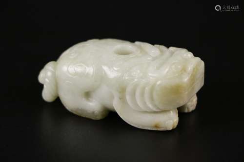 Ming Dynasty Chinese Carved Jade Beast