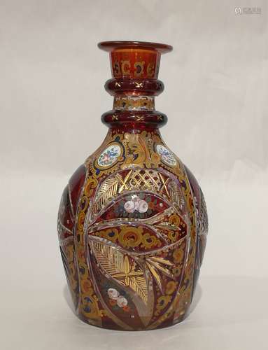 Bohemian Glass Vase