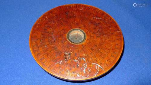 Vintage Chinese Feng Shui Wooden Compass