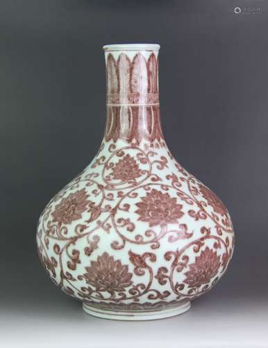 Chinese Copper Red Porcelain Vase