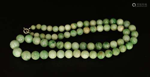 Jadeite Beads Necklace, A Grade