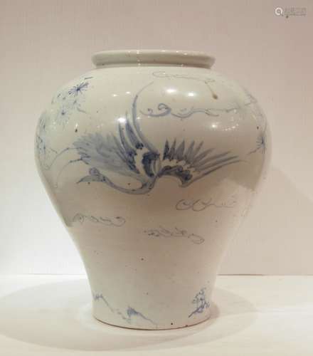 Korean Blue/White Porcelain Jar