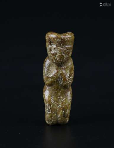 Neolithic Hong Shan Culture Carved Jade Boy