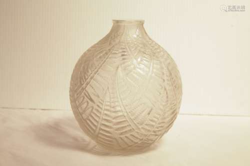 R. Lalique Glass Vase
