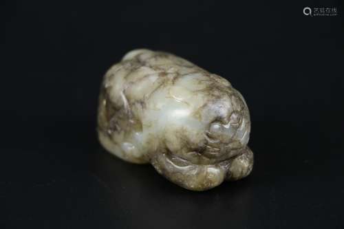 Ming Dynasty Chinese Carved Jade Beast