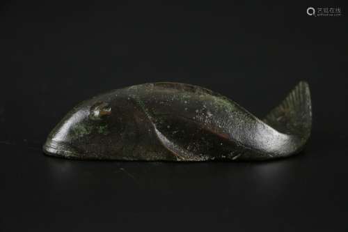 Ming Dynasty Chinese Bronze Fish Paper Weight
