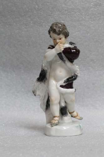 Meissen Porcelain of a Skater Child