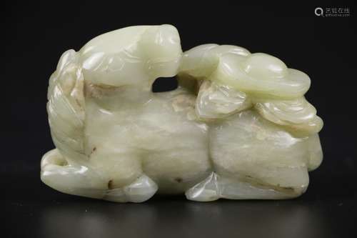 17th C. Chinese Jade Carved Horse