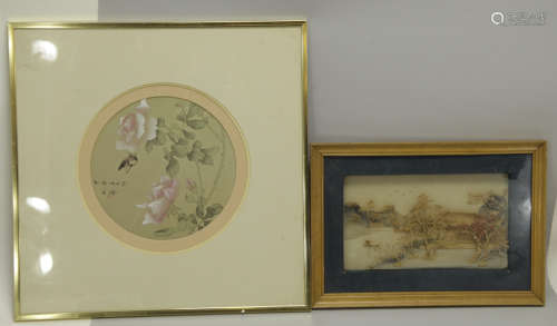 Two Pieces of Chinese Wall Decorations