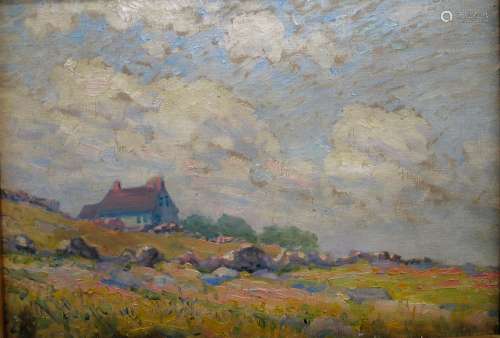 New England Summer Landscape, Oil on canvas, estate