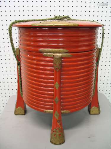 Japanese lacquer bucket.