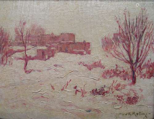 Christmas Eve 1924, Oil on canvas, signed lower right,