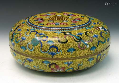 Chinese cloisonne box