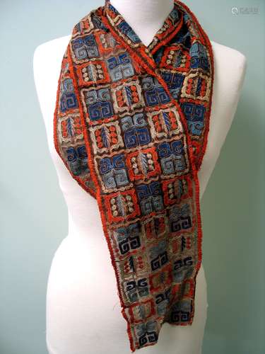 Antique Asian scarf.