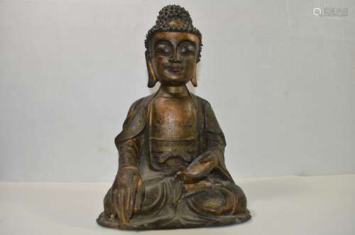 Chinese Gilt Bronze Buddha