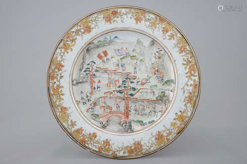 A fine Chinese export porcelain 