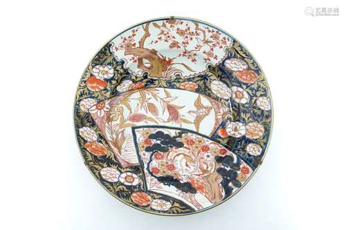 Two very large Japanese Imari dishes, 17/18th C.