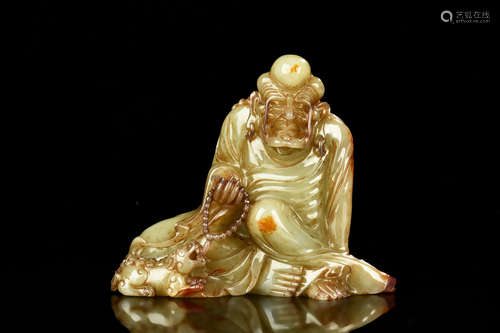 JADE CARVED PINDOLA ARHAT