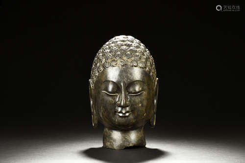 BRONZE BUDDHA'S HEAD