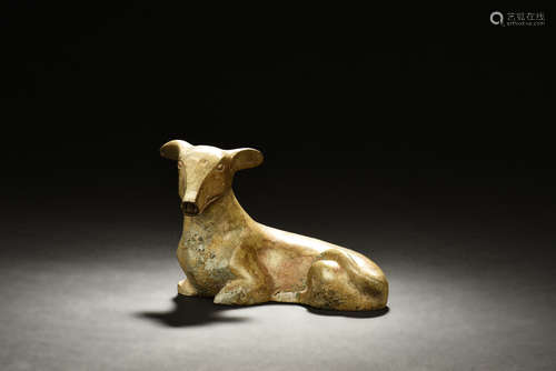 BRONZE CAST 'DOG' FIGURE