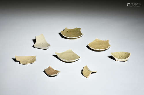 GROUP OF YUE WARE CERAMIC SHARDS