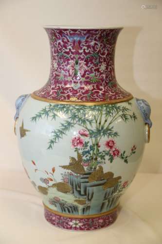 A Famille Rose Vase