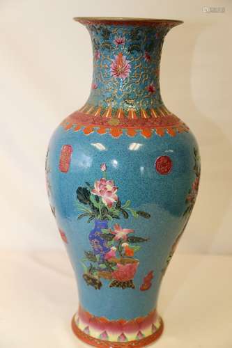 A Famille Rose Vase