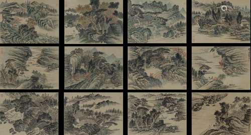 Xiao Junxian: color and ink on paper landscape album