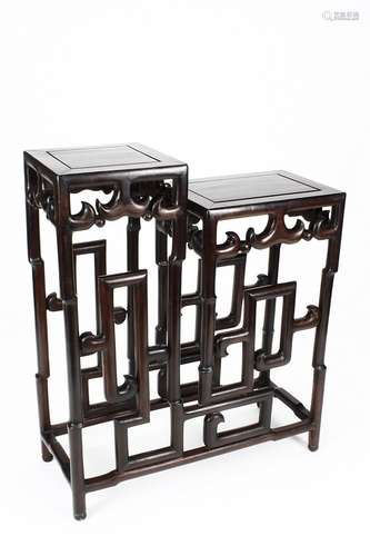 A hongmu wood side table, Xiangji