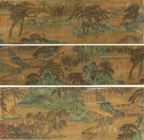 A color and ink on silk 'landscape' scroll