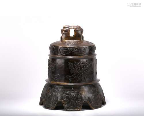 A Bronze Cast 'Bajixiang' Bell