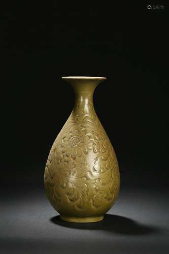 A Yaozhou ware carved Yuhuchun vase