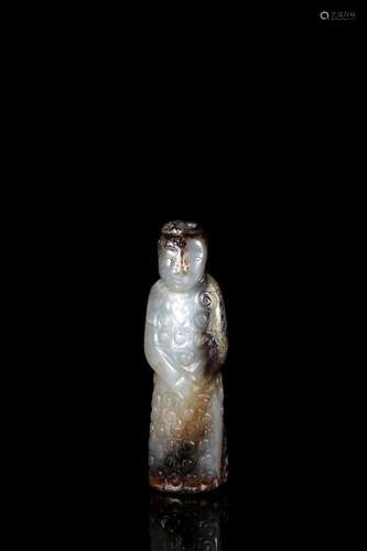 An archaic jade 'figure' pendant