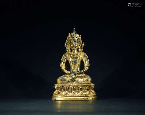 A Gilt-Bronze Figure Of Amitayus