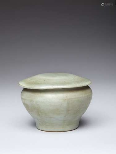 A Longquan Celadon Jar And Cover