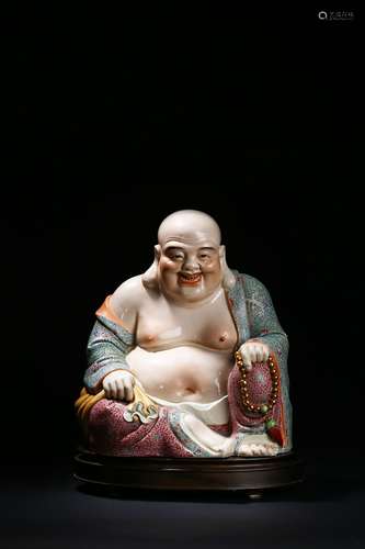 A famille rose figure of Budai