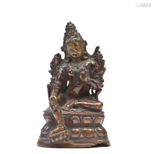 A Bronze Figure of Tara