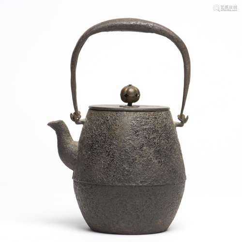 A Japanese Tetsubin Cast Iron Teapot